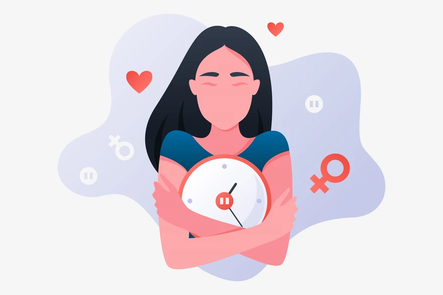 Menopause consultation with a female pharmacist